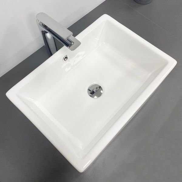 Умивальник (раковина) VBI CASTELLO WHITE накладний VBI-012901 фото