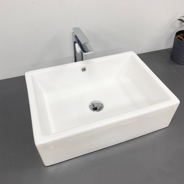 Умивальник (раковина) VBI CASTELLO WHITE накладний VBI-012901 фото