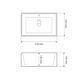 Умивальник (раковина) VBI CASTELLO WHITE накладний VBI-012901 фото 2