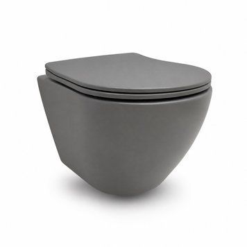 Подвесной унитаз VBI VULCANO GREY MATT VBI-020410 фото