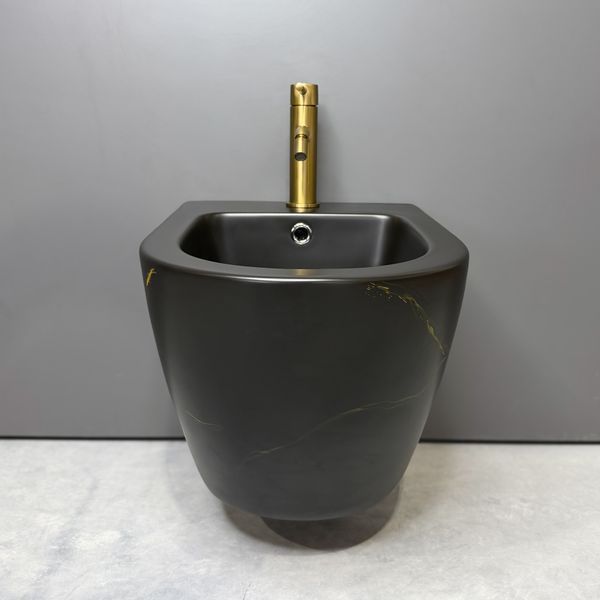 Підвісне біде VBI VULCANO BLACK MARBLE MATT VBI-020419 фото