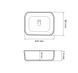 Умивальник (раковина) VBI VESTONE 45 WHITE накладний VBI-017000 фото 2