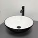 Умывальник (раковина) VBI AMALFI BLACK WHITE накладной VBI-013401 фото 1