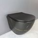 Підвісний унітаз VBI VULCANO BLACK MARBLE MATT VBI-020418 фото 1