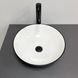 Умывальник (раковина) VBI AMALFI BLACK WHITE накладной VBI-013401 фото 2