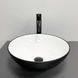 Умывальник (раковина) VBI AMALFI BLACK WHITE накладной VBI-013401 фото 4