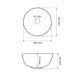Умывальник (раковина) VBI AMALFI BLACK WHITE накладной VBI-013401 фото 3