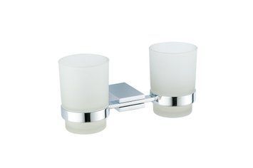 Подвійна склянка для зубних щіток VBI NEPTUNE CHROME VBI-040514CH фото