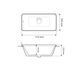 Умивальник (раковина) VBI TORITTO WHITE врізний VBI-018020 фото 2