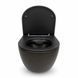 Подвесной унитаз VBI VULCANO BLACK MATT VBI-020412 фото 2