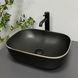 Умивальник (раковина) VBI RAVENNA BLACK MATT SILVER EDGE накладний VBI-011229 фото 5