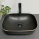 Умивальник (раковина) VBI RAVENNA BLACK MATT SILVER EDGE накладний VBI-011229 фото 4