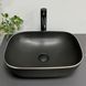Умивальник (раковина) VBI RAVENNA BLACK MATT SILVER EDGE накладний VBI-011229 фото 1