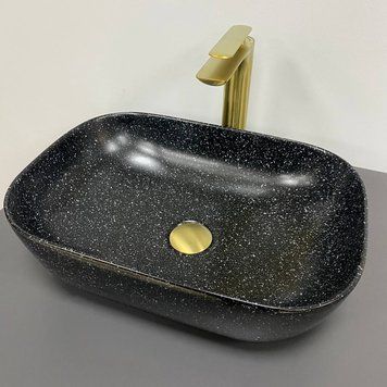 Умивальник (раковина) VBI RAVENNA SPACE BLACK MATT накладний VBI-011221 фото