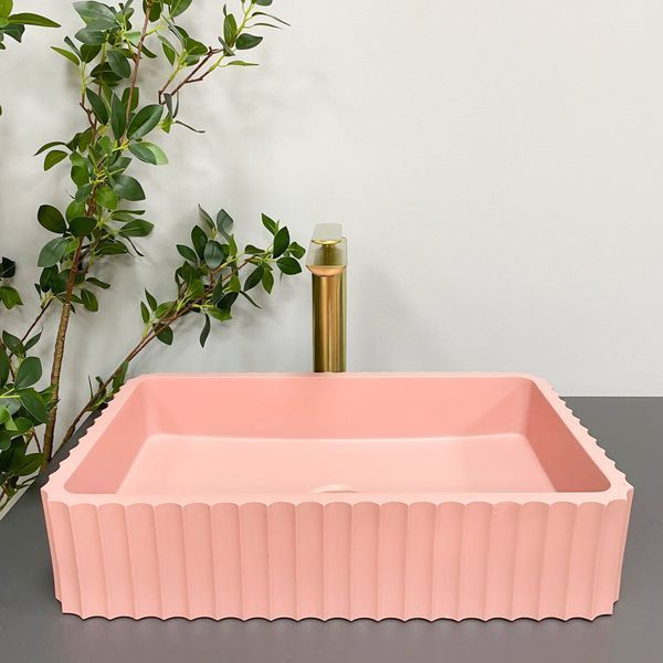 Умывальник (раковина) VBI FLORENTIA PINK MATT накладной VBI-015005 фото