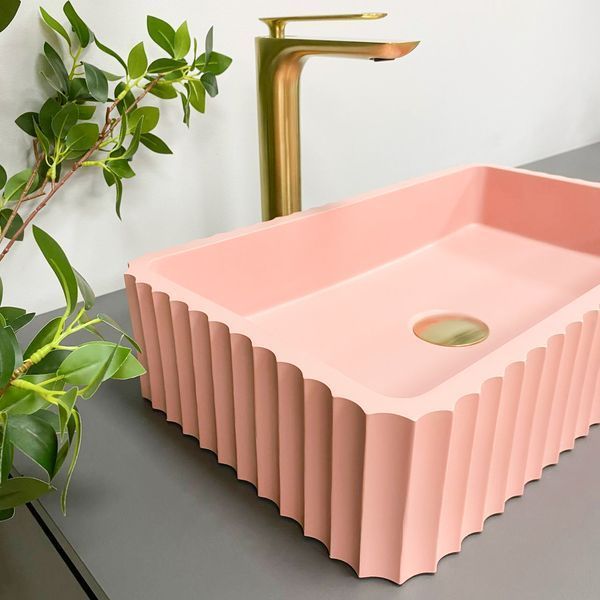 Умывальник (раковина) VBI FLORENTIA PINK MATT накладной VBI-015005 фото
