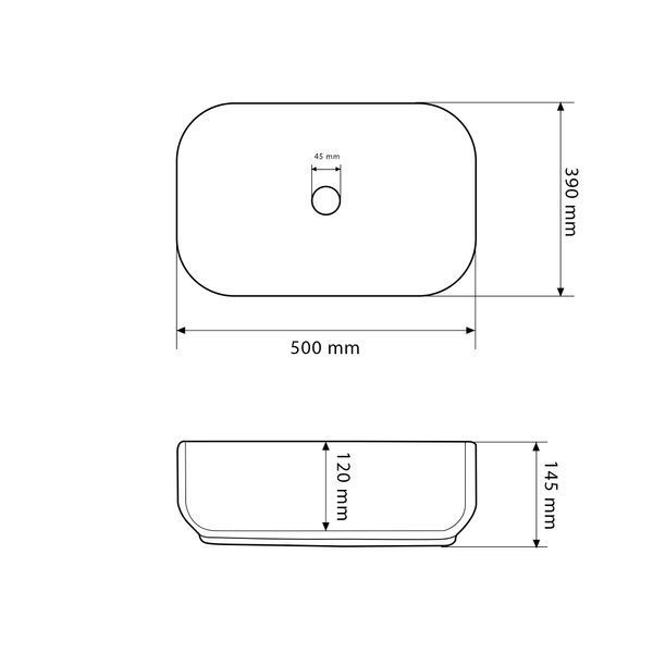 Умывальник (раковина) VBI PALERMO LAVA накладной VBI-012302 фото
