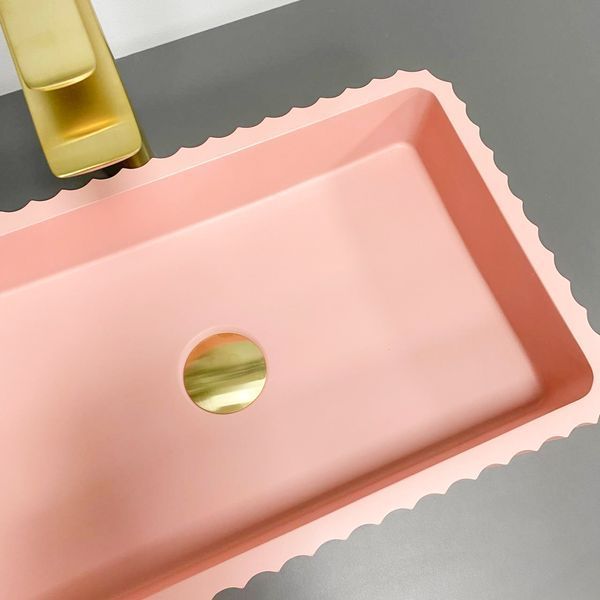 Умывальник (раковина) VBI FLORENTIA PINK MATT накладной VBI-015005 фото