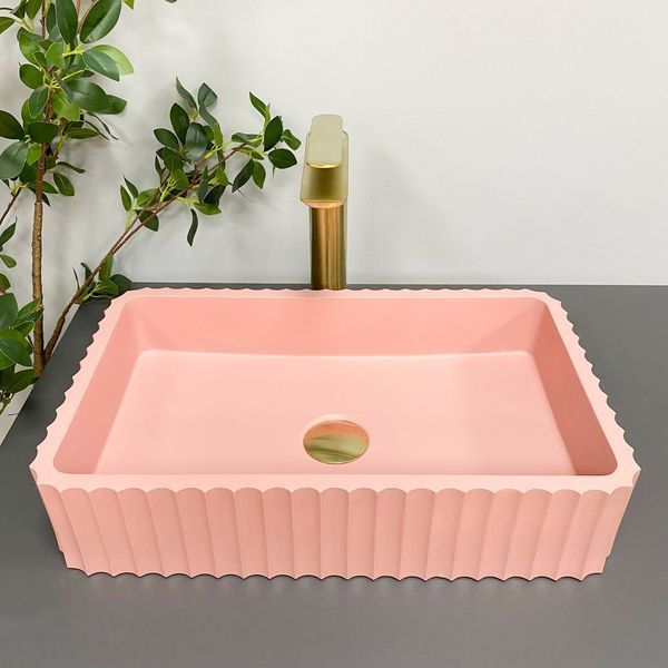Умывальник (раковина) VBI FLORENTIA PINK MATT накладной VBI-015005 фото