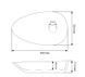 Умывальник (раковина) VBI TRENTO 60 WHITE накладной VBI-011904 фото 4