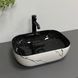 Умивальник (раковина) VBI RAVENNA WHITE BLACK MARMO накладний VBI-011230 фото 4
