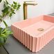 Умывальник (раковина) VBI FLORENTIA PINK MATT накладной VBI-015005 фото 3