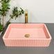 Умывальник (раковина) VBI FLORENTIA PINK MATT накладной VBI-015005 фото 5