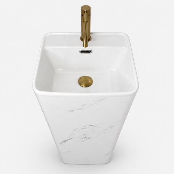 Умивальник (раковина) VBI LACENO MARBLE NATURE підлоговий VBI-019036 фото