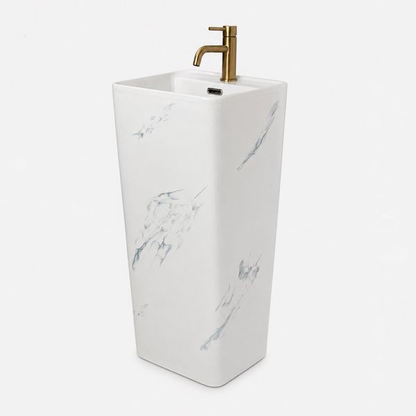 Умивальник (раковина) VBI LACENO MARBLE NATURE підлоговий VBI-019036 фото