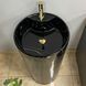 Умивальник (раковина) VBI BOLONIA M BLACK MARBLE підлоговий VBI-019026 фото 5