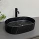 Умивальник (раковина) VBI VERONA 50 BLACK MARMO MATT накладний VBI-011328 фото 2