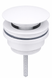 Донний клапан для раковини VBI WHITE click-clack, універсальний VBI-059000WT фото 1