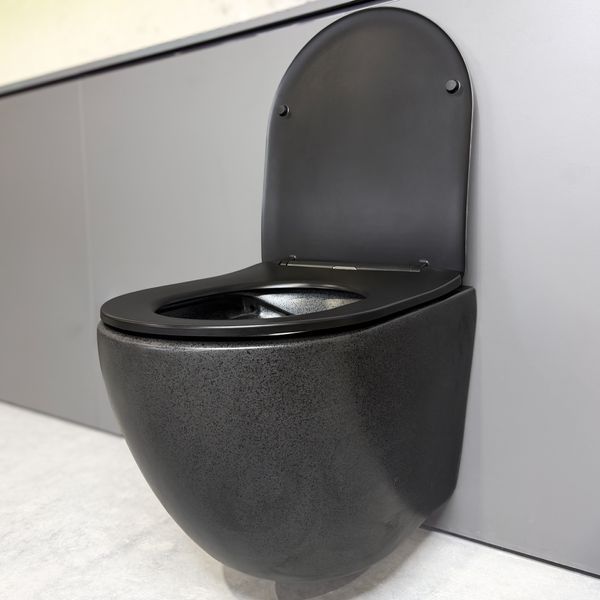 Підвісний унітаз VBI VULCANO SPACE BLACK MATT VBI-020428 фото