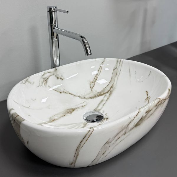 Умивальник (раковина) VBI MODENA S LAVA накладний VBI-012005 фото