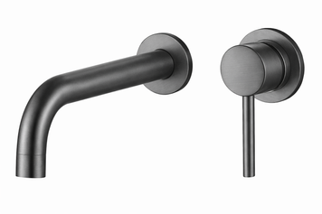 Змішувач для раковини VBI MILANO LONG GRAPHITE прихованого монтажу VBI-050103GR фото