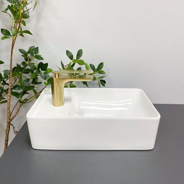 Умивальник (раковина) VBI LECCO WHITE накладний VBI-015603 фото