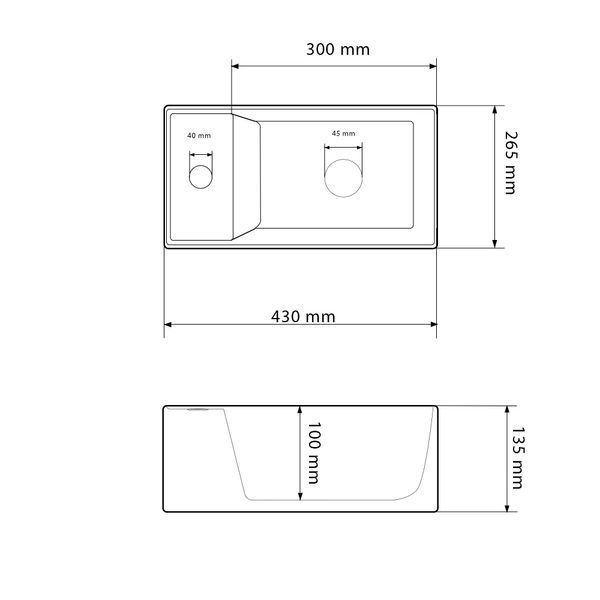Умивальник (раковина) VBI LECCO WHITE накладний VBI-015603 фото