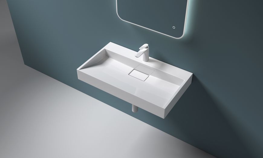 Умивальник (раковина) VBI ESTE 80 WHITE 1/O накладний підвісний VBI-019913 фото
