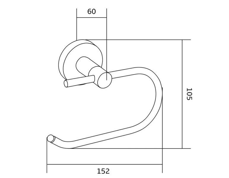 Держатель для туалетной бумаги VBI VENUS 2 GRAPHITE VBI-040011GR фото