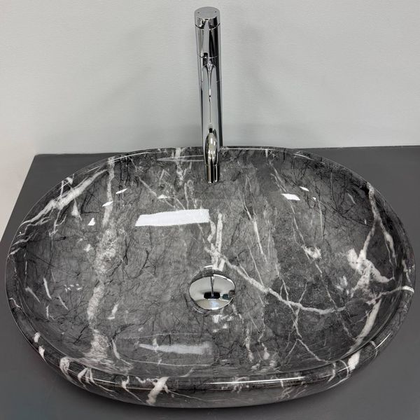 Умивальник (раковина) VBI MODENA S BLACK ONYX накладний VBI-012008 фото