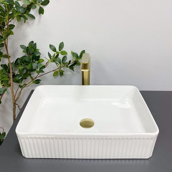 Умивальник (раковина) VBI BRESCIA WHITE накладний VBI-013900 фото