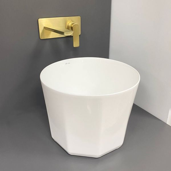 Умывальник (раковина) VBI PRAZZO WHITE накладной VBI-016604 фото