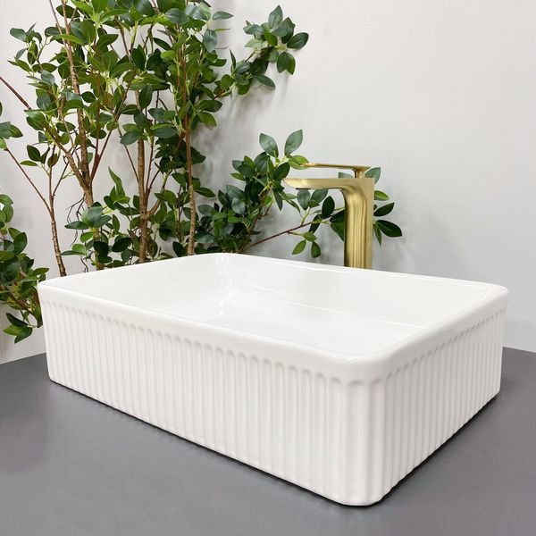 Умивальник (раковина) VBI BRESCIA WHITE накладний VBI-013900 фото