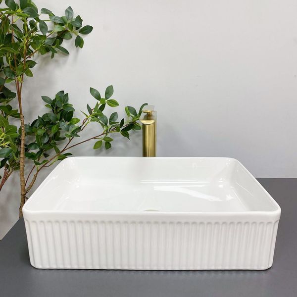 Умивальник (раковина) VBI BRESCIA WHITE накладний VBI-013900 фото