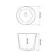 Умывальник (раковина) VBI PRAZZO WHITE накладной VBI-016604 фото 3