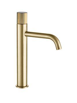 Змішувач для умивальника VBI MILANO DUO BRUSHED GOLD, високий VBI-050101BG-H02BG фото