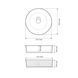 Умивальник (раковина) VBI BRINDISI WHITE накладний VBI-014100 фото 3