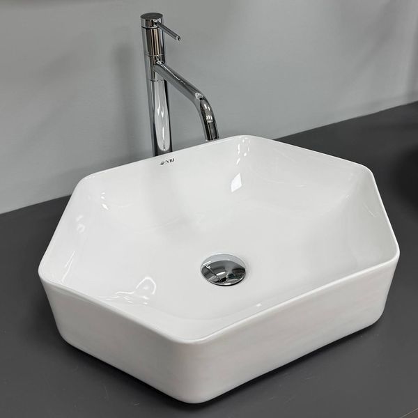 Умывальник (раковина) VBI QUAGLIO WHITE накладной VBI-012622 фото
