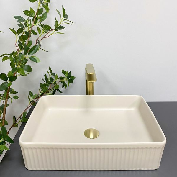 Умивальник (раковина) VBI BRESCIA BEIGE MATT накладний VBI-013902 фото