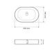Умивальник (раковина) VBI VERONA 50 BLACK WHITE накладний VBI-011309 фото 3